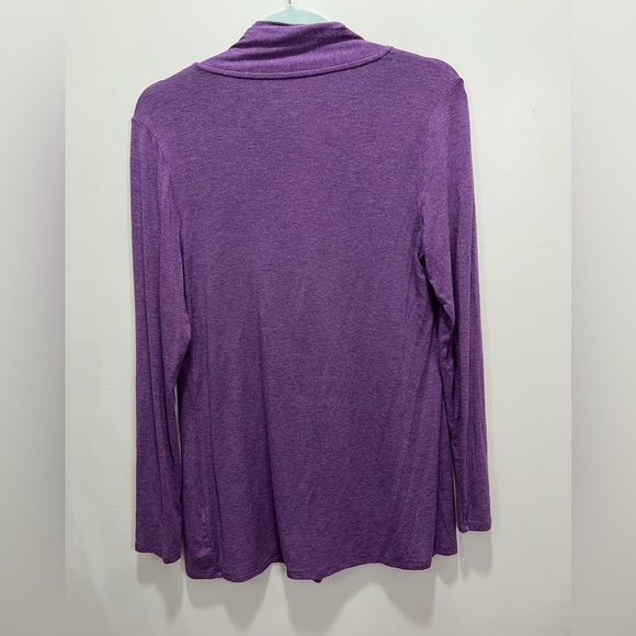 Soft Surroundings Bundle of 2 Purple Long Sleeve Top & Lace Trim Cami Size M - Picture 2 of 9